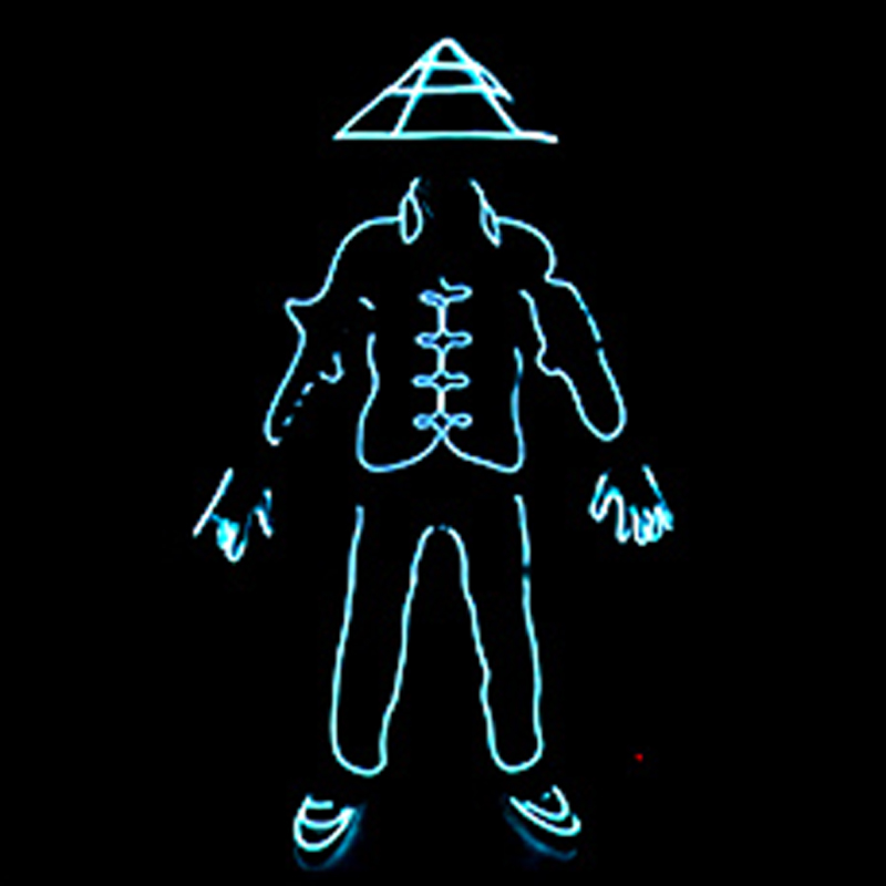 Led El Wire - EL Wire LED Clothes Portable Neon