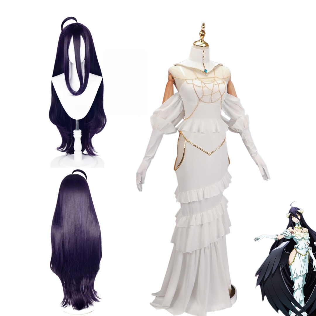 Prop For Cosplay - Overlord Arubedo Pure-White Devil Albedo Cosplay