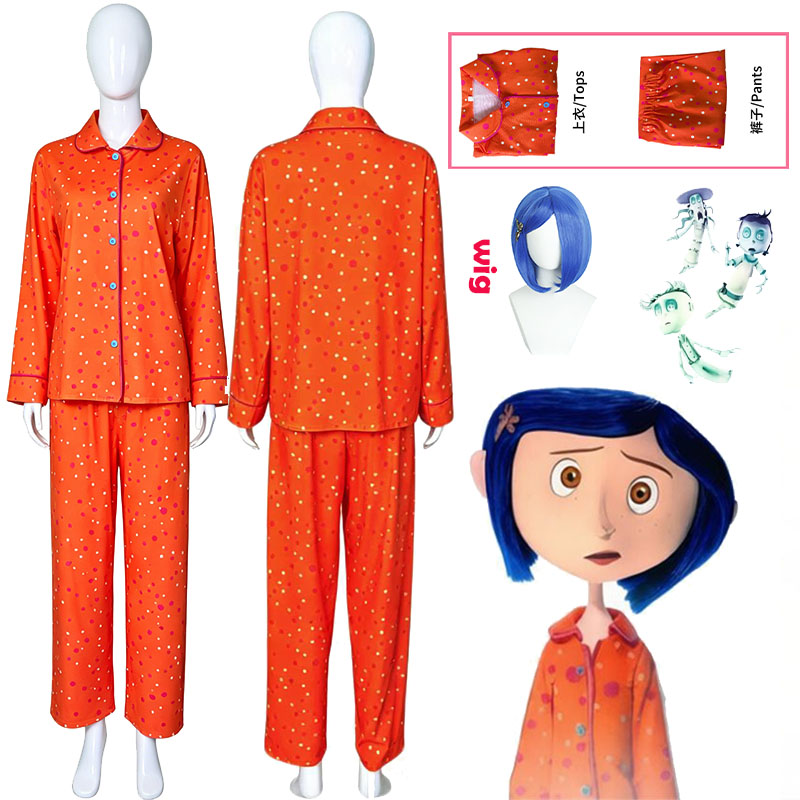 Movie Coraline Cosplay Pajamas - Cosplay Prop incelemesi ve fiyatı