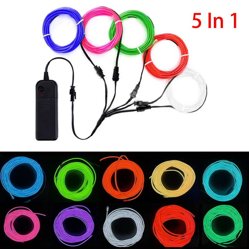 5 in 1 Glow Wire Cable LED Neo - Led El Wire incelemesi ve fiyatı