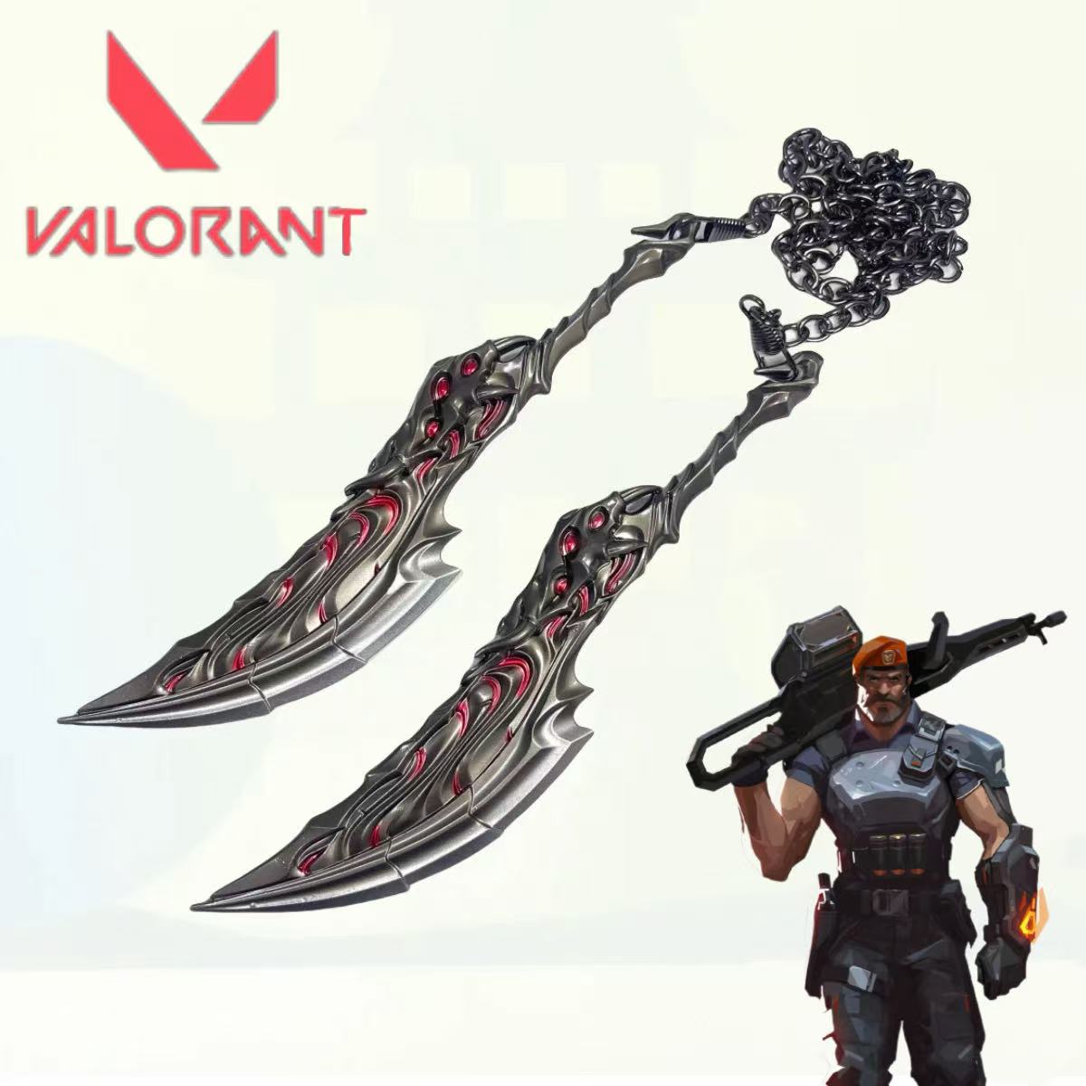 7.1inch Valorant Flame Metal K - Cosplay Flame Prop incelemesi ve fiyatı