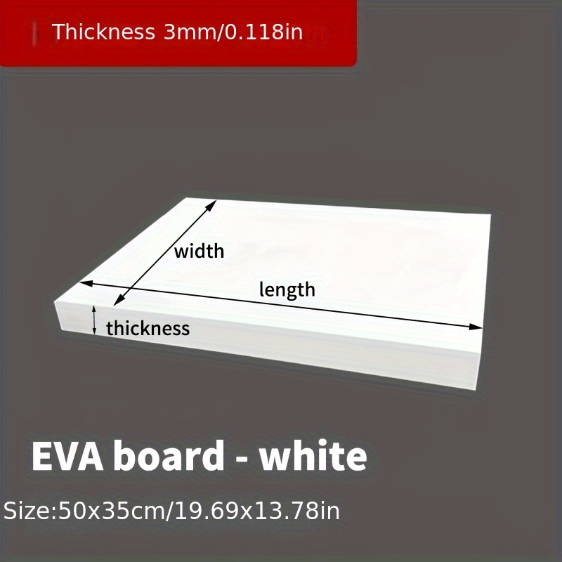 EVA Foam Board 14x39 Inch, 3mm - Cosplay Prop Foam Board incelemesi ve fiyatı