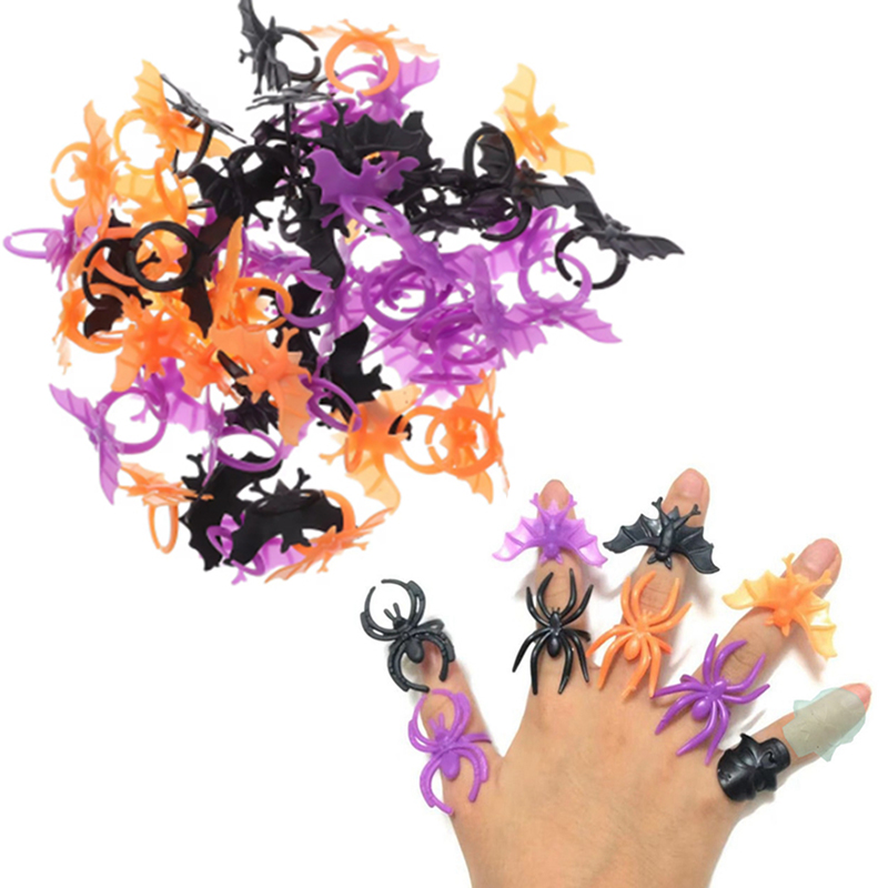 30/60pcs Bat Spider Rings Gift - Cosplay Prop Filler incelemesi ve fiyatı