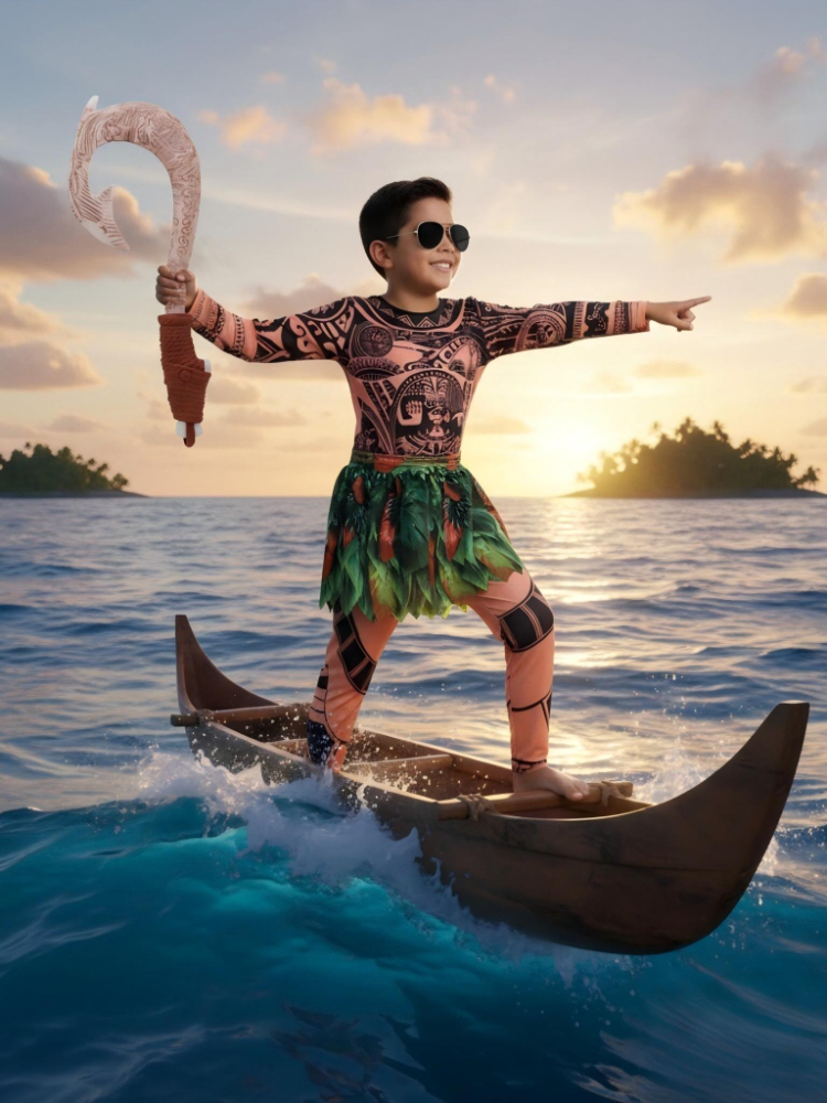 Summer Moana Maui Kids Boys Co - Cosplay Prop Pattern incelemesi ve fiyatı