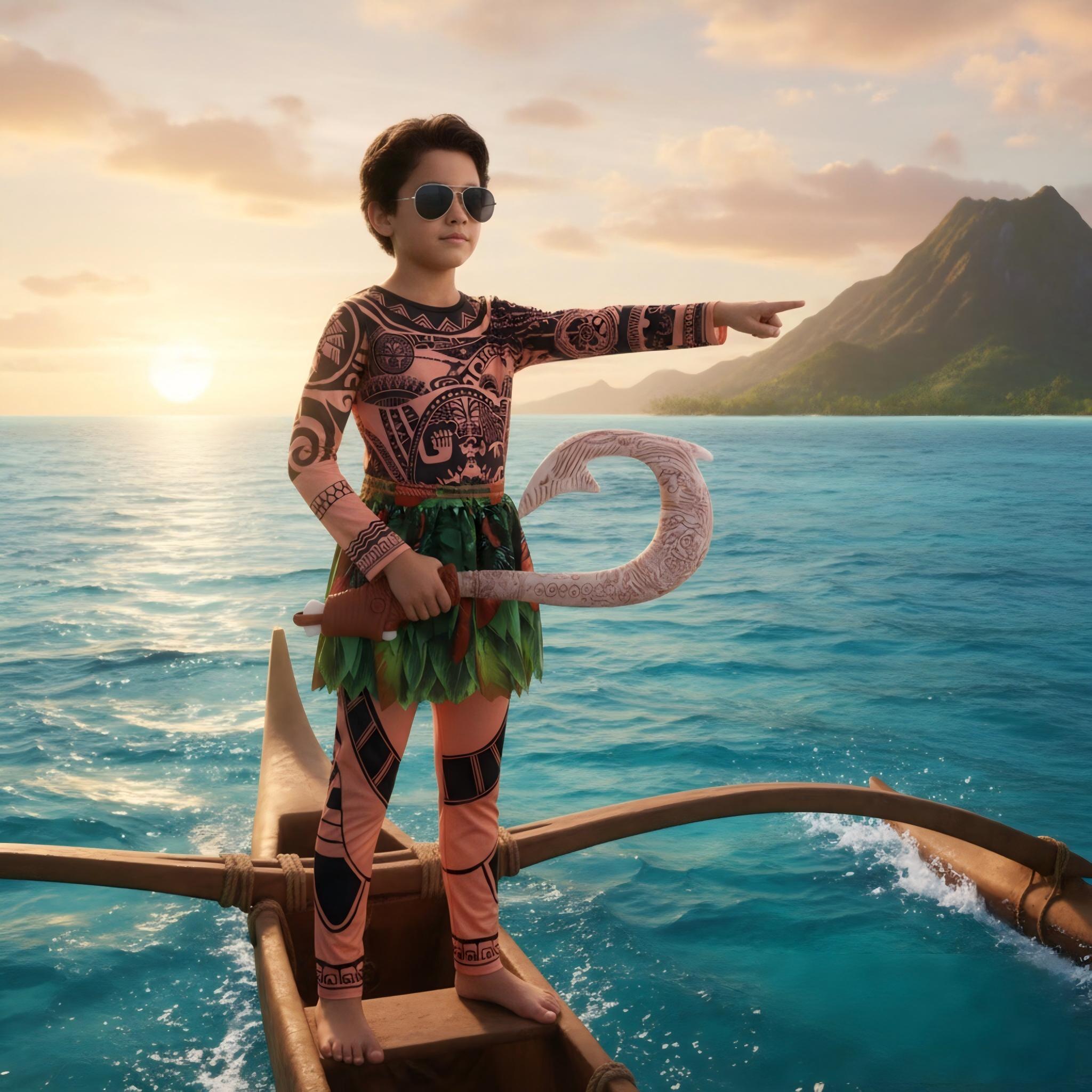 Summer Moana Maui Kids Boys Co - Cosplay Prop Pattern incelemesi ve fiyatı