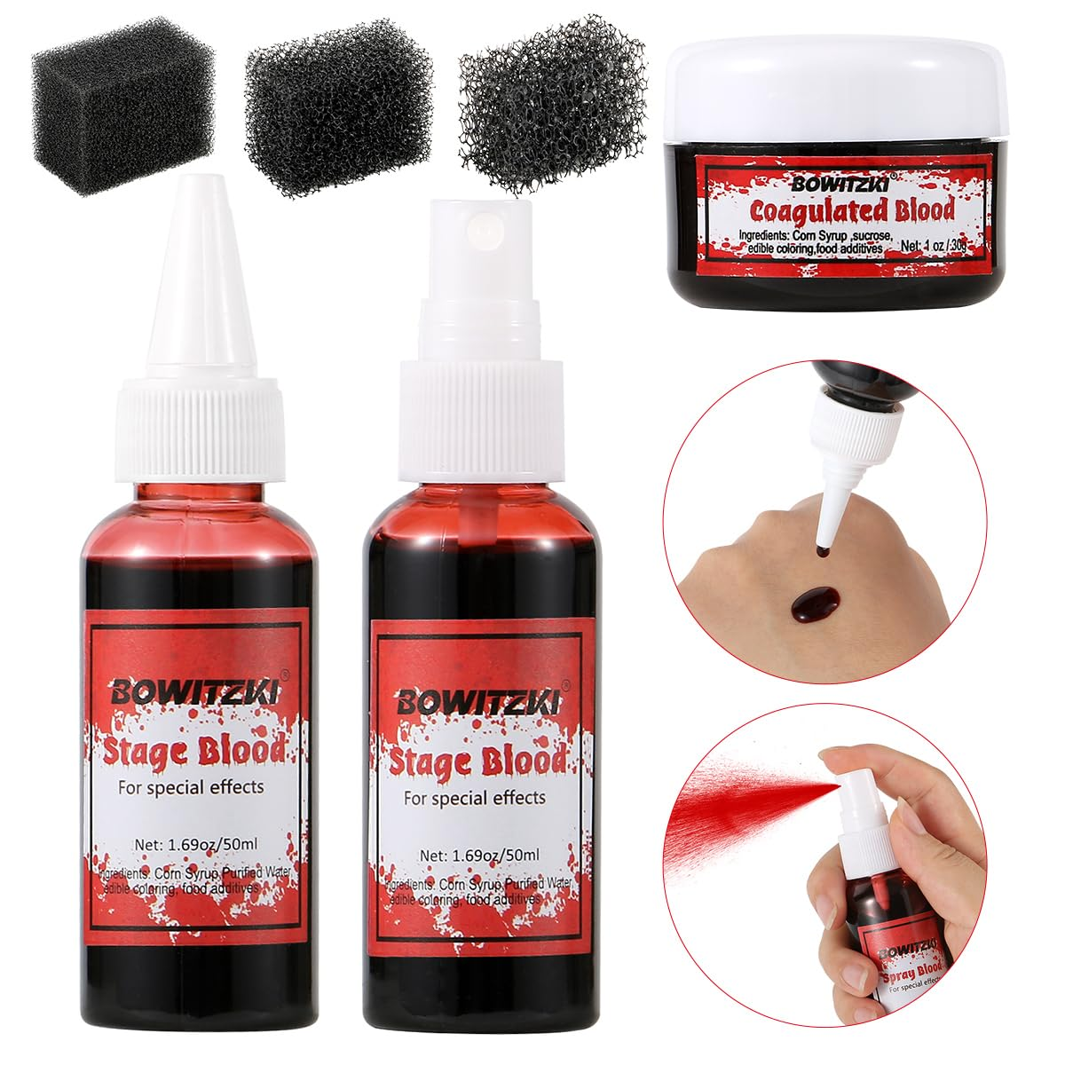 Bowitzki Fake Blood 3PCS Stage - Body Paint Sfx incelemesi ve fiyatı