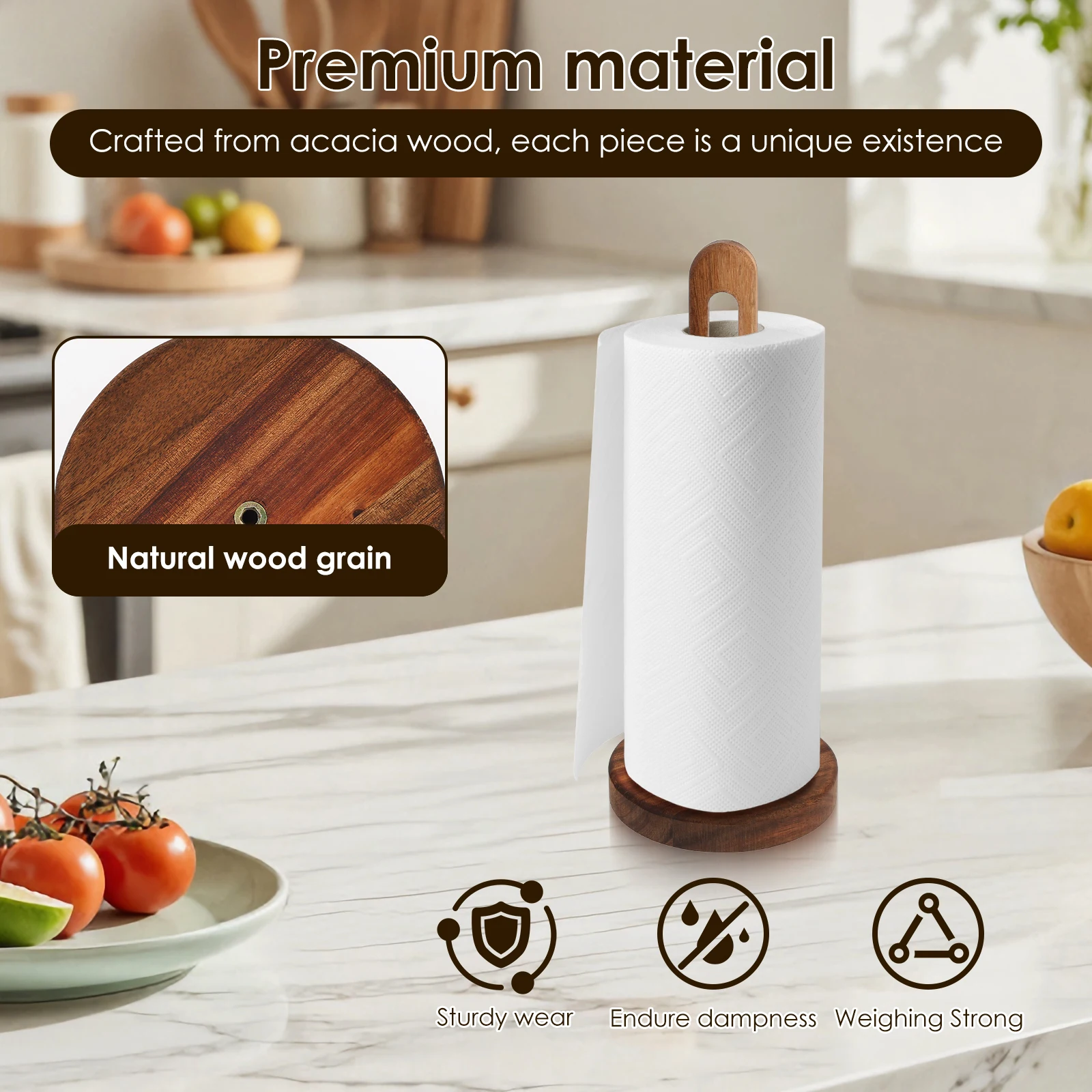 Wooden Paper Towel Holder Stan - Craft Foam Roll incelemesi ve fiyatı