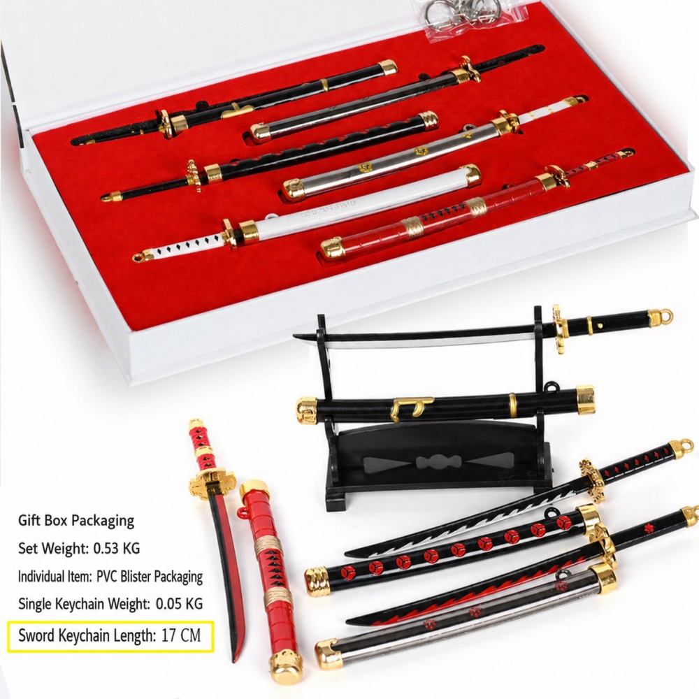 Anime One Piece Zoro Sword Key - Cosplay Prop Katana incelemesi ve fiyatı