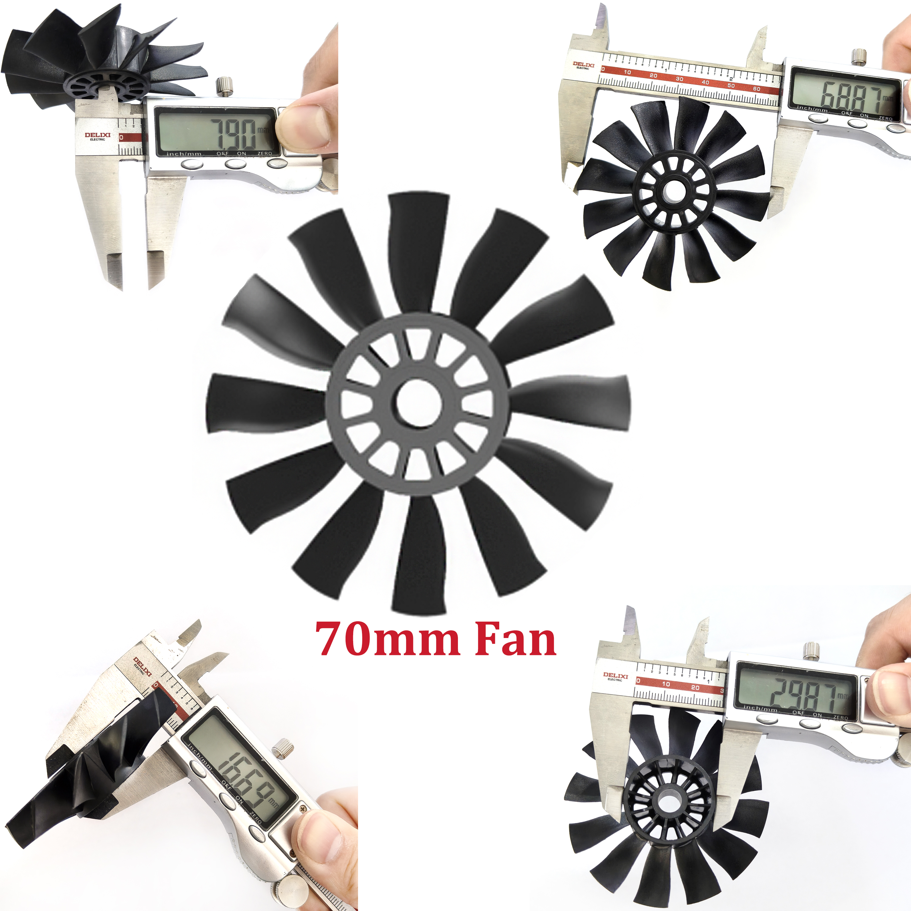 QX-MOTOR 12Blades CW CCW 70mm  - Ekko Cosplay Prop incelemesi ve fiyatı