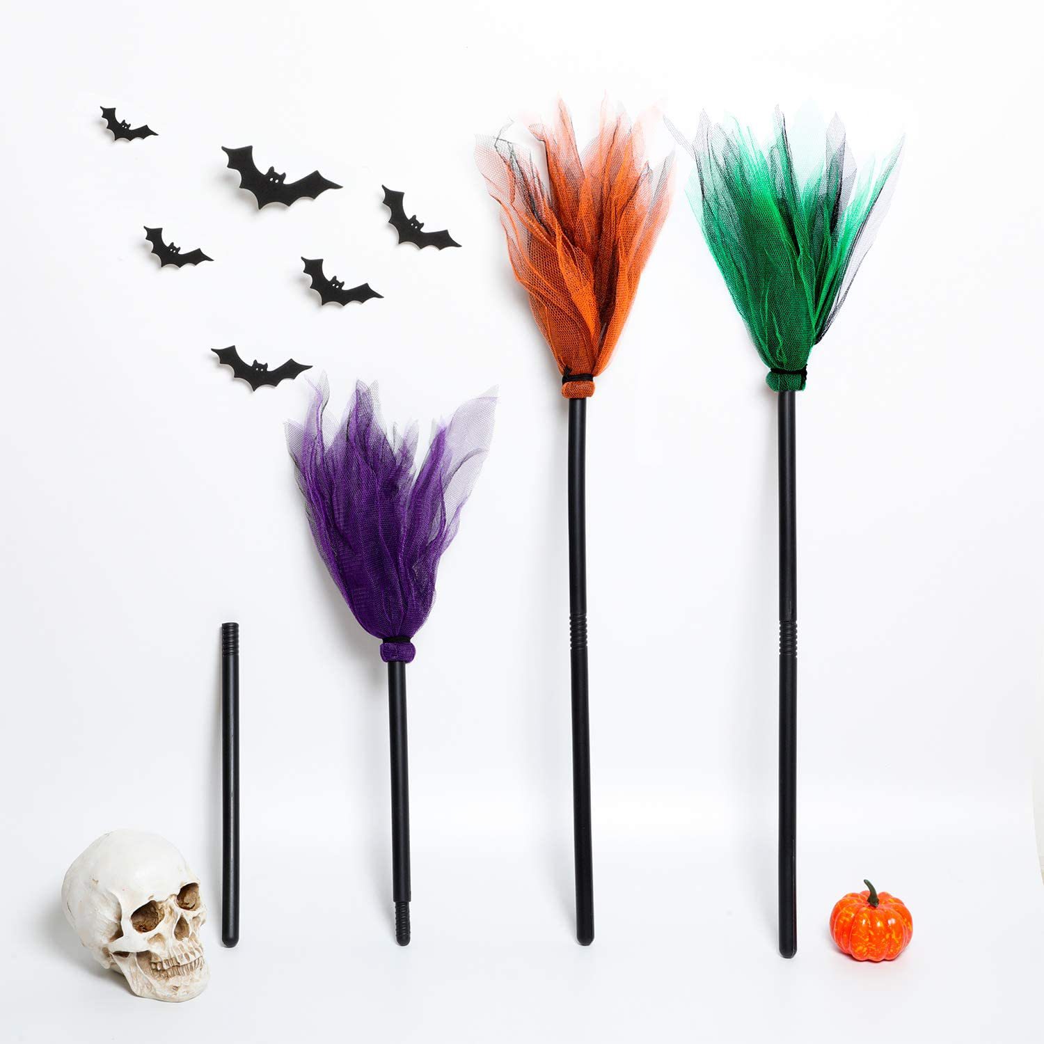 Halloween LED Witch Broom, Det - Detachable Cosplay Prop incelemesi ve fiyatı