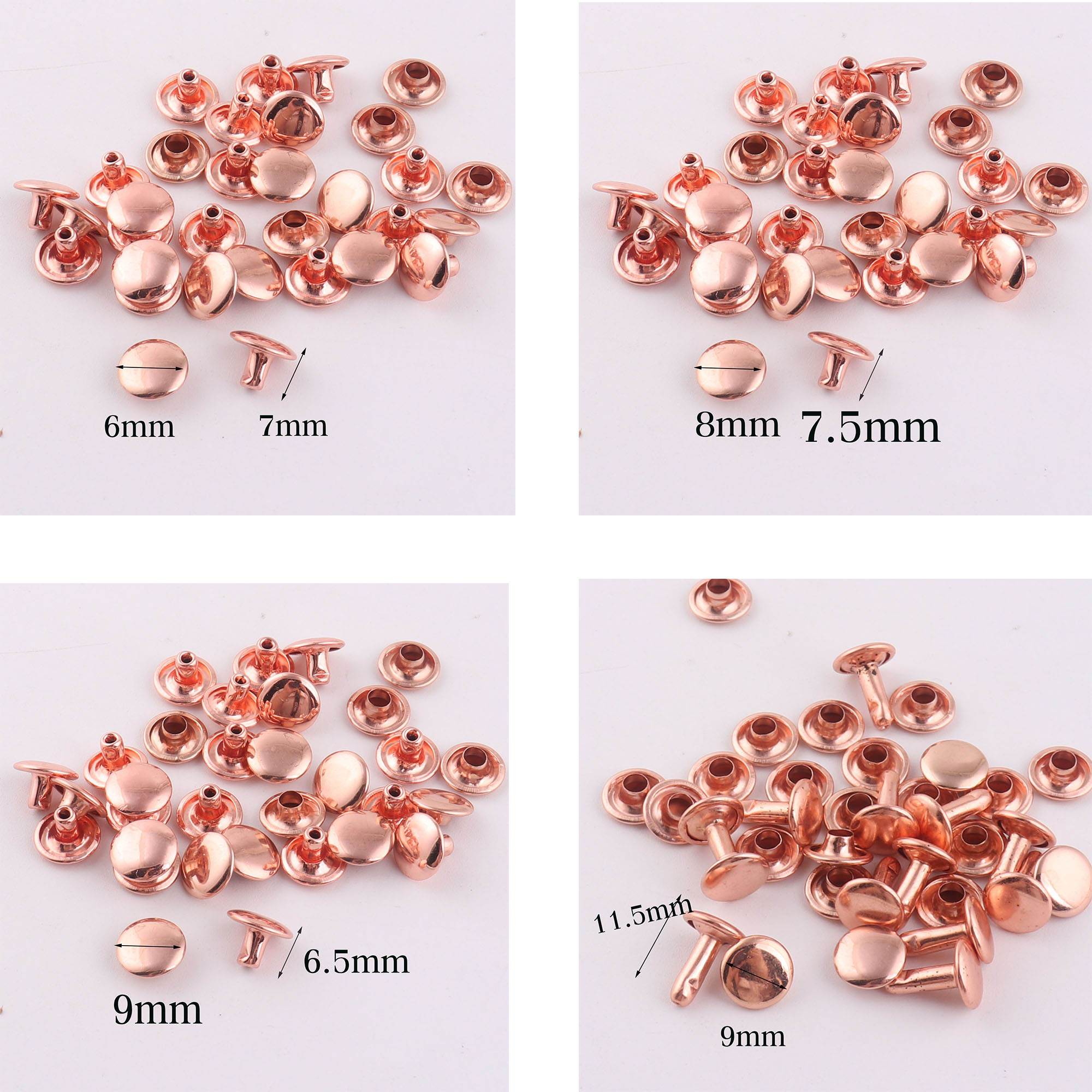 100 Sets Double Cap Rivets,Ros - Snap Fastener Set incelemesi ve fiyatı