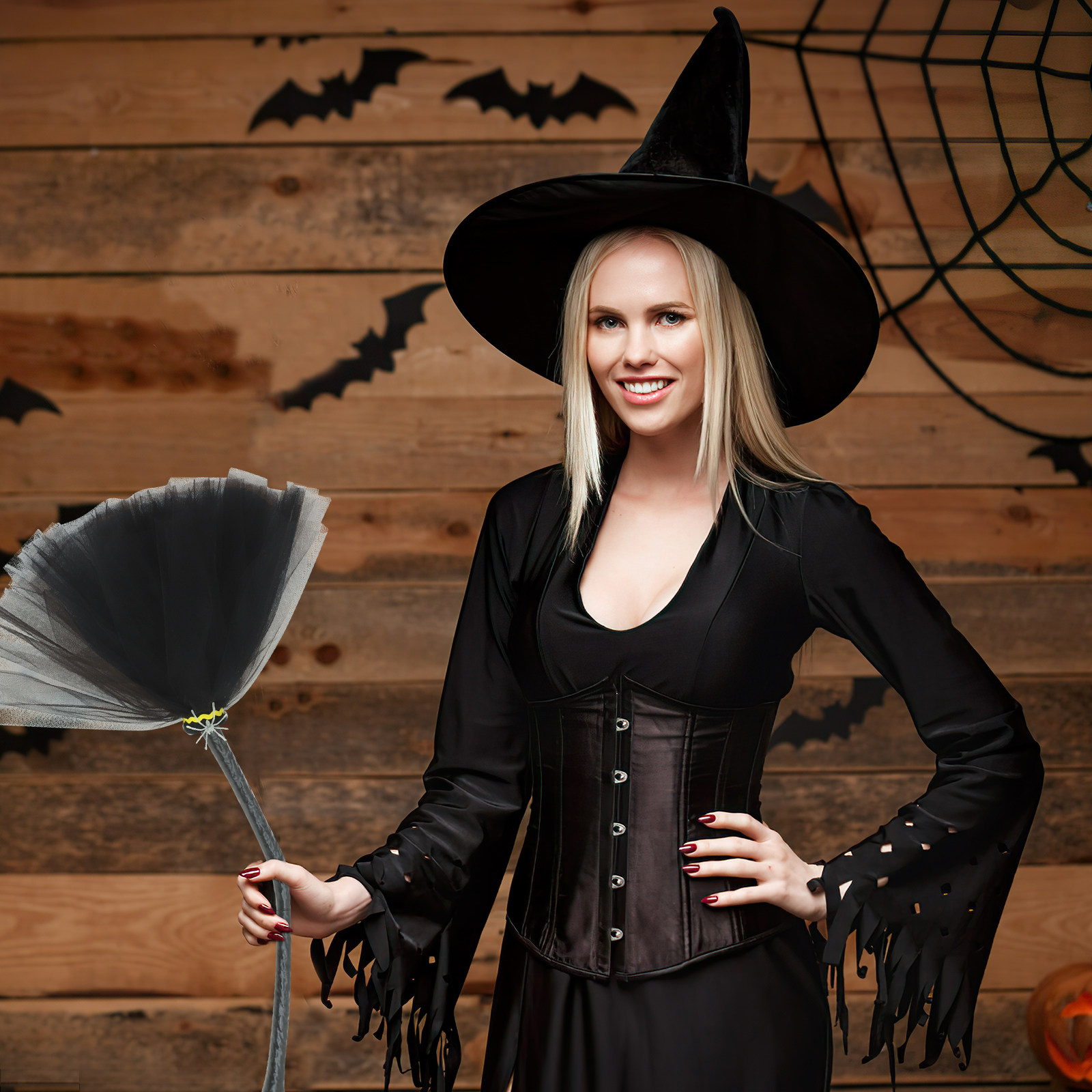 Witch Broom Halloween Plastic  - Detachable Cosplay Prop incelemesi ve fiyatı