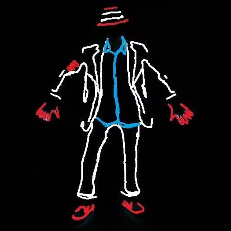 EL Wire Glowing Jazz Dance Cos - Led El Wire incelemesi ve fiyatı
