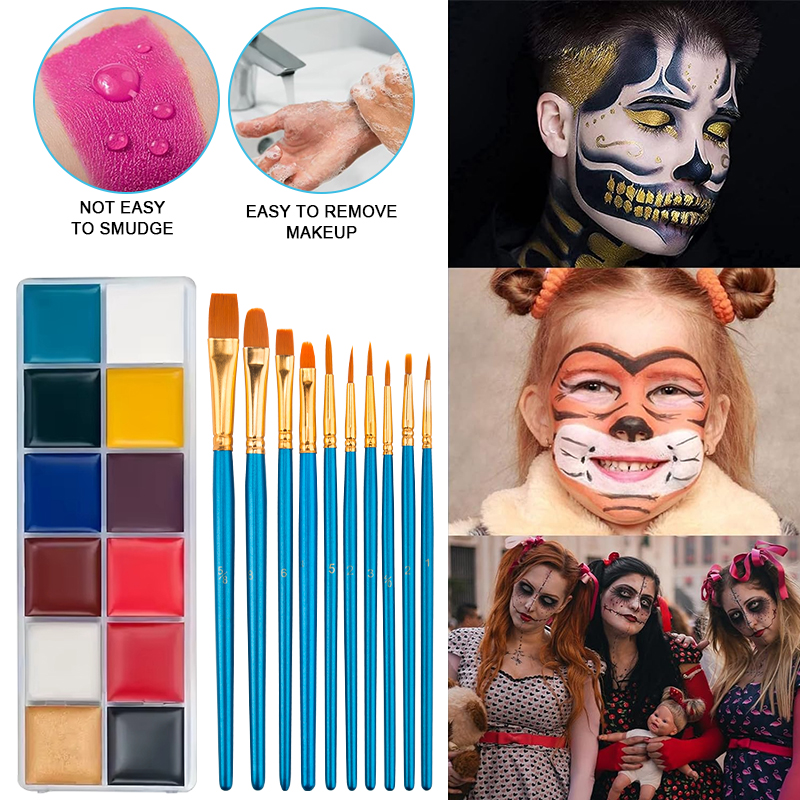 SFX Makeup Kit,12 Colors Face  - Body Paint Sfx incelemesi ve fiyatı