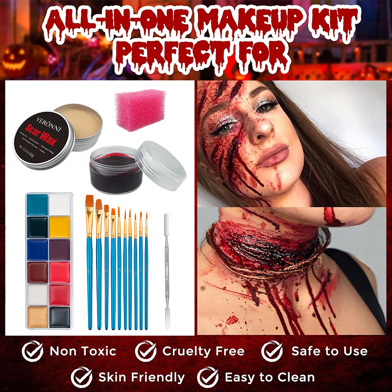 SFX Makeup Kit,12 Colors Face  - Body Paint Sfx incelemesi ve fiyatı