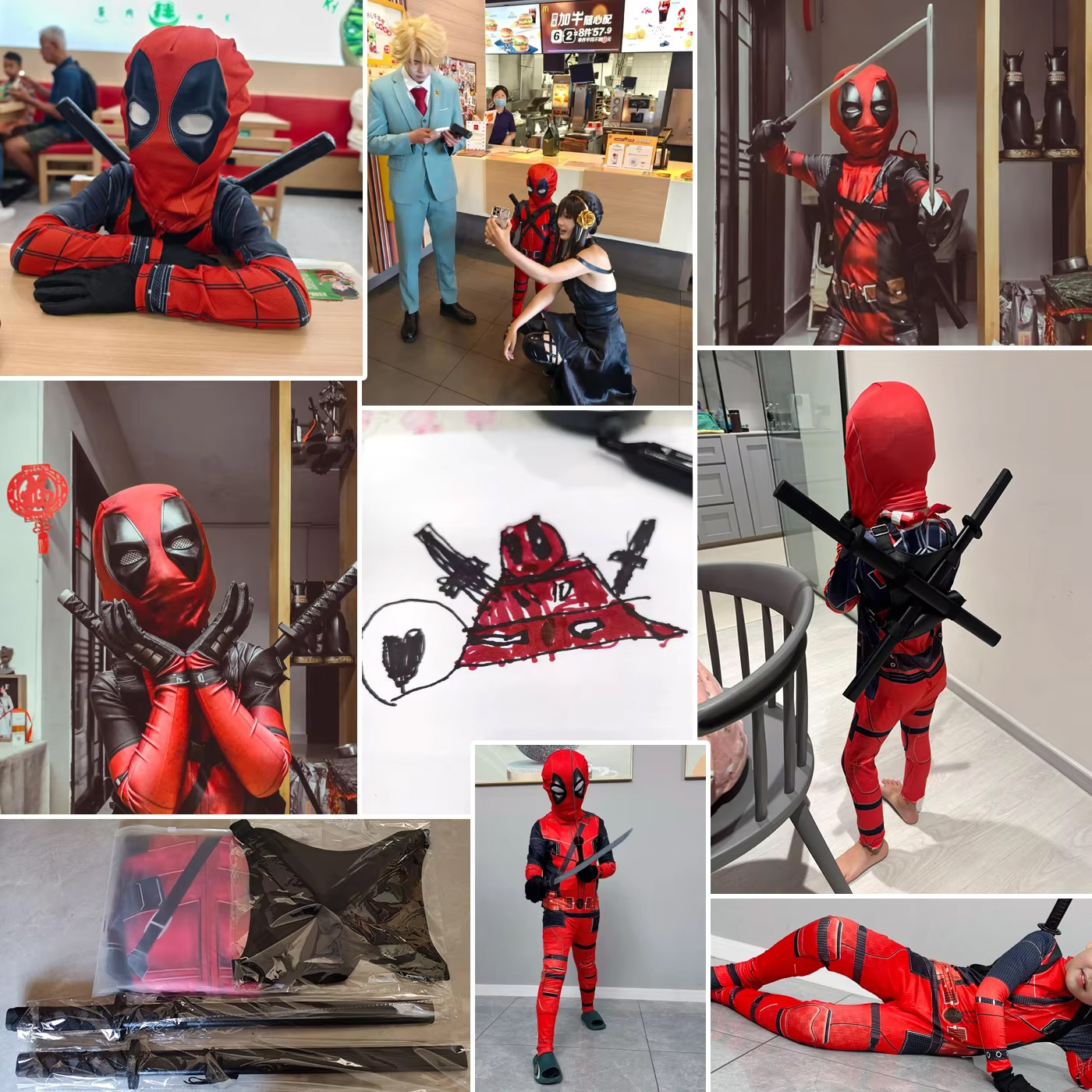 Good Quality Cosplay Deadpool  - Cosplay Prop Dagger incelemesi ve fiyatı