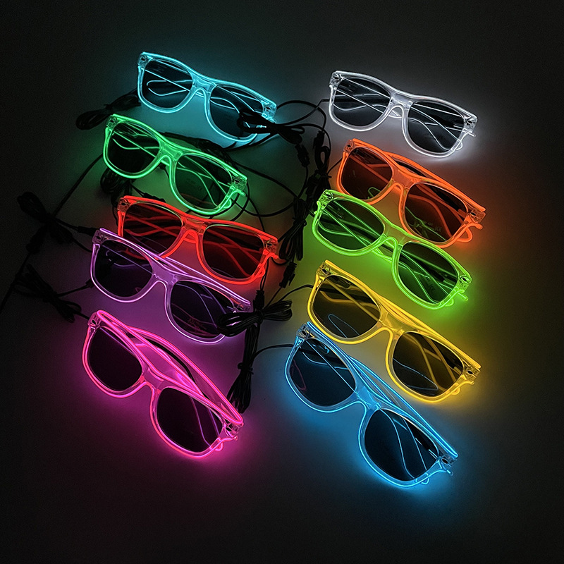 1Pcs Led Glasses Neon Glow Sun - Led El Wire incelemesi ve fiyatı