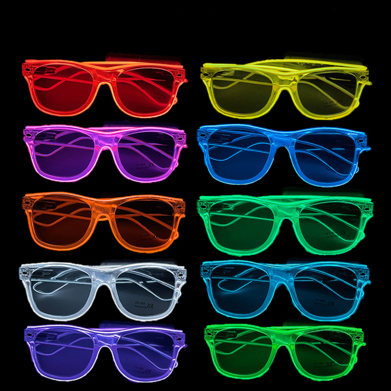 1Pcs Led Glasses Neon Glow Sun - Led El Wire incelemesi ve fiyatı