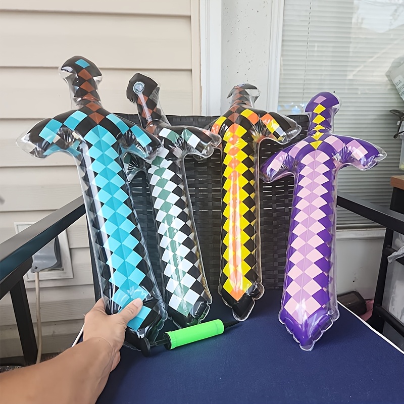 3Pcs Pixel Style Inflatable Sw - Cosplay Prop Dagger incelemesi ve fiyatı