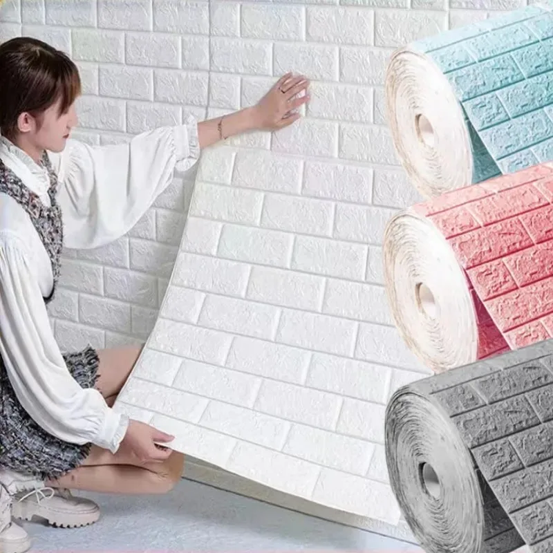 1/2/5/10m 3D Wallpaper Sticker - Craft Foam Roll incelemesi ve fiyatı