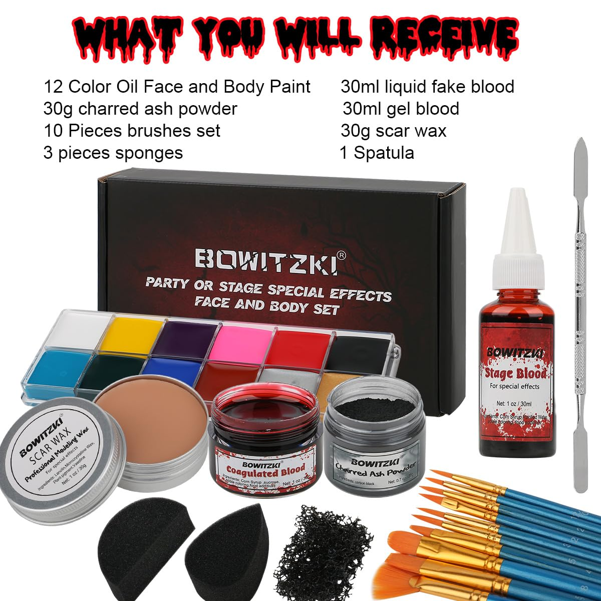 Bowitzki SFX Face Body Paint , - Body Paint Sfx incelemesi ve fiyatı
